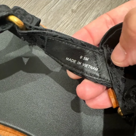 Tory Burch T Monogram Espadrille Sport Sandals - Picture 5 of 6